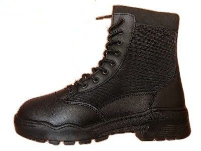 French Style Leather Combat Boots Size 38 To Size 47 Black Military Boots