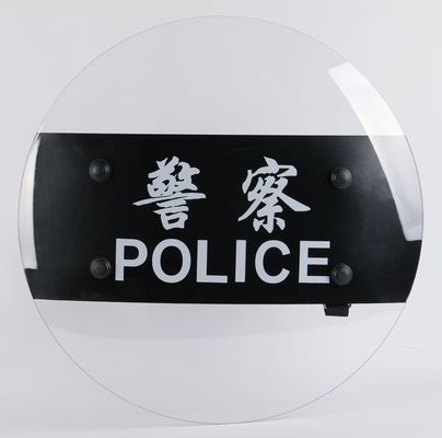 PC Protection Round Polycarbonate Shield High Strength Police Shield Customized