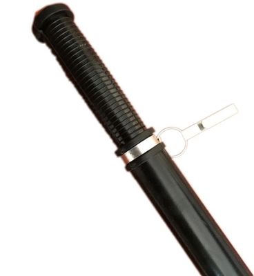 Black Law Enforcement Gear Rubber Baton Protection Police Baton