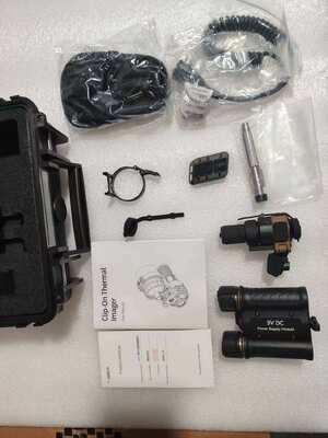 Jerry-CPro ELF-C PRO 640x512 Clip-on Day/Night Hunting External Fusion Thermal Imaging Night Vision Device with 275m Detection Range and Waterproof Design